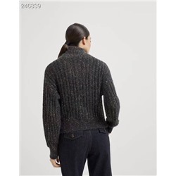 Тонкий кашемировый кардиган на молнии с пайетками  Brunell*o Cucinell*i