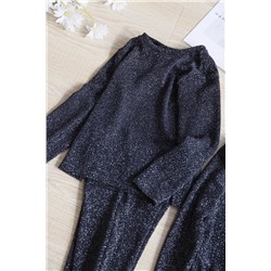 Красивый комплект для девочки кофточка и брючки-клеш, экспорт  Dunne*s Store*s