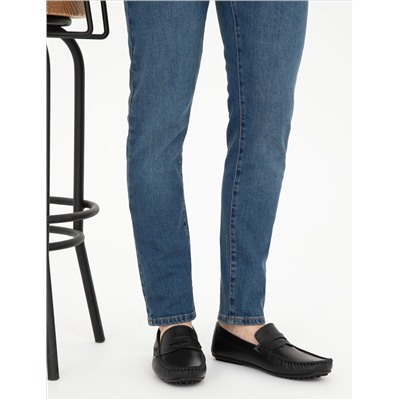 Siyah %100 Deri Loafer