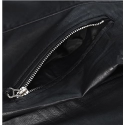 Женская курткаиз мягкой искусственной кожи с воротником-стойкой