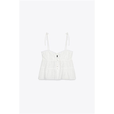 TOP WITH CUTWORK EMBROIDERY