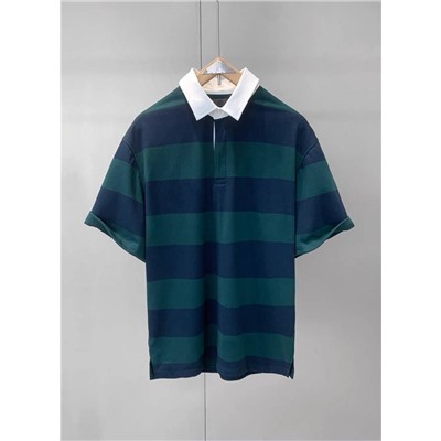 Мужское поло с белым рубашечным воротником  C*&*A  Экспорт