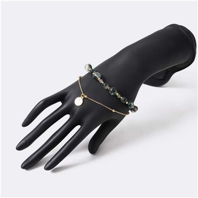 Двойной браслет из натурального камня