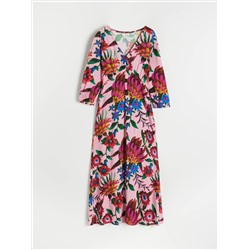 Viskose Kleid mit Muster