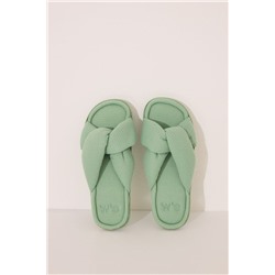 Zapatillas abiertas waffle verde