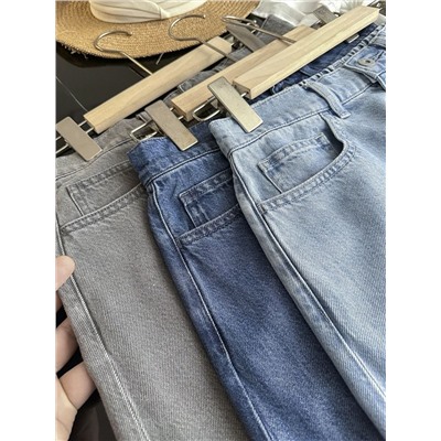 Женская джинсовая юбка миди на резинке из смесового тенселя  ЮНИКЛ*О