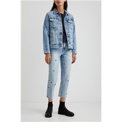 Chaqueta vaquera slim mandalas