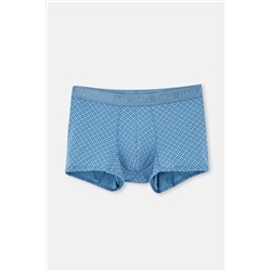 Dagi Açık Mavi-Mavi 2'li Desenli Micro Modal Boxer