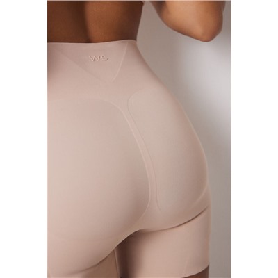 Pantalón corto reductor y push up nude