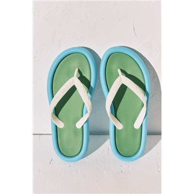 Chanclas efecto bloques color