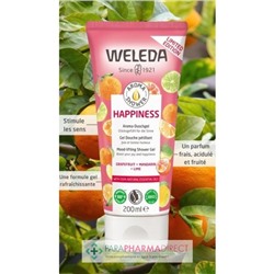 Weleda Happiness - Gel Douche Pétillant - BIO - LOT de 2x200mlLot  × 2