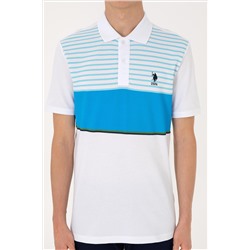 Erkek Regular Fit Polo Yaka Turkuaz Tişört