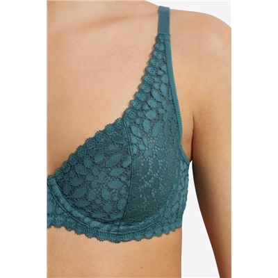 Sujetador con aro de encaje floral