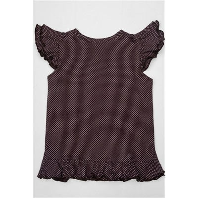 Детский костюм с юбкой Полька шоколадный НАТАЛИ #874482