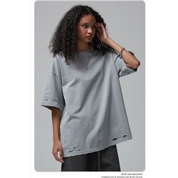 ARTI*E Футболка в Ретро стиле с эффектом старения ткани Унисекс AR018