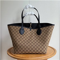 Большая вместительная двухсторонняя сумка-тоут ГУЧЧ*И