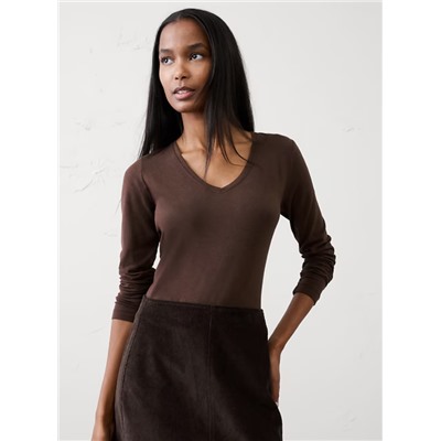 Timeless Long-Sleeve V-Neck T-Shirt