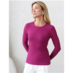 Джемпер из трикотажа в широкий рубчик