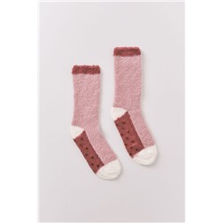 Calcetines largos rosa