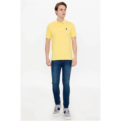 Erkek Açık Sarı Polo Yaka Tişört