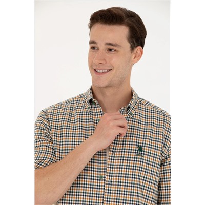 Erkek Yeşil Uzun Kollu Gömlek