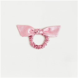 Bow scrunchie in metallic