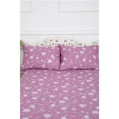 Простыня поплин Пиония-компаньон