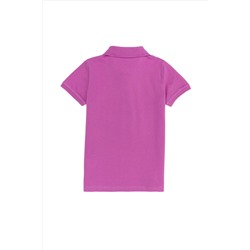 Erkek Çocuk Menekşe Polo Yaka Tişört