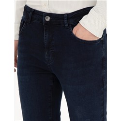 Koyu Lacivert Slim Fit Jean Pantolon