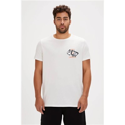 Bad Bear, FOCUS T-SHIRT OFF-WHITE Erkek Tişört Beyaz S-XXL