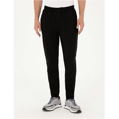 Siyah Slim Fit Eşofman Altı
