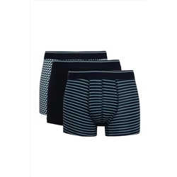 DeFacto Regular Fit Baskılı 3'lü Boxer C3848AX24WN