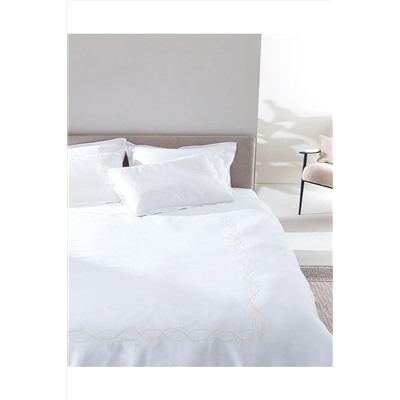 Madame Coco Marguerite King Size Nakışlı Nevresim Takımı - Saten NT0000000115-8682116850841
