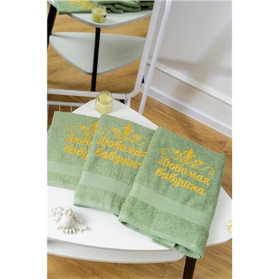 14419/5 Любимая бабушка полотенце махровое плотность 400гр