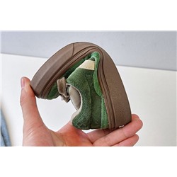 Кеды для мальчиков и девочек. Материал: Свиная кожа + джинсовая ткань