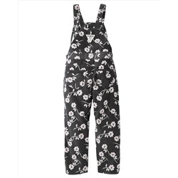 Floral Corduroy Overalls