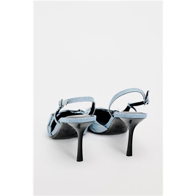FEW ITEMS LEFT DENIM HIGH-HEEL SHOES