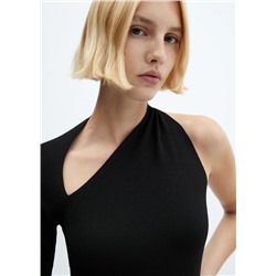 Vestido asimétrico abertura