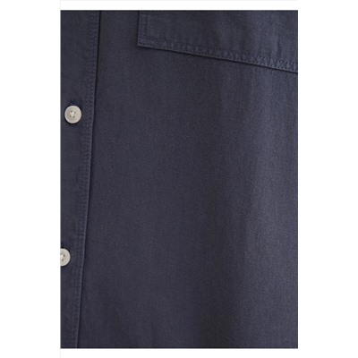 Mavi Keten Karışımlı Tencel Gömlek Regular Fit / Normal Kesim 0211377-82183