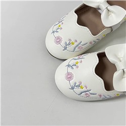 Милые детские туфли для малышек с вышивкой Экспортный магазин