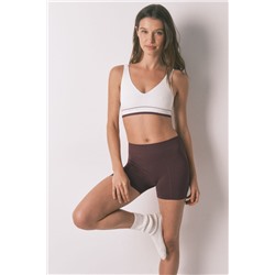 Top triangular LOVELY sin costuras blanco