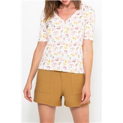 Camiseta Blanco y rojo