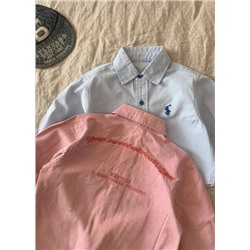 Детская рубашка весна 2025 для мальчиков и девочек