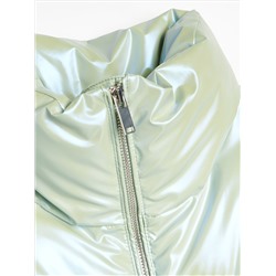 Pufferjacke mit holographischer Oberfläche