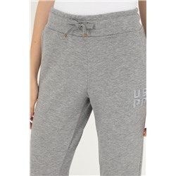 Kadın Gri Melanj Jogger Eşofman Altı