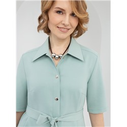 Платье-рубашка, Подчеркнуть женственность (с поясом)