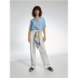 Блузка с декоративным узлом