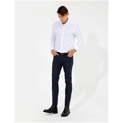 Beyaz Slim Fit Oxford Gömlek
