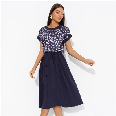 Комплект с юбкой с карманами, Молодая и привлекательная (2 в 1, индиго)