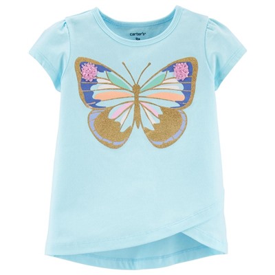 Carter's | Toddler Glitter Butterly Tulip Jersey Tee